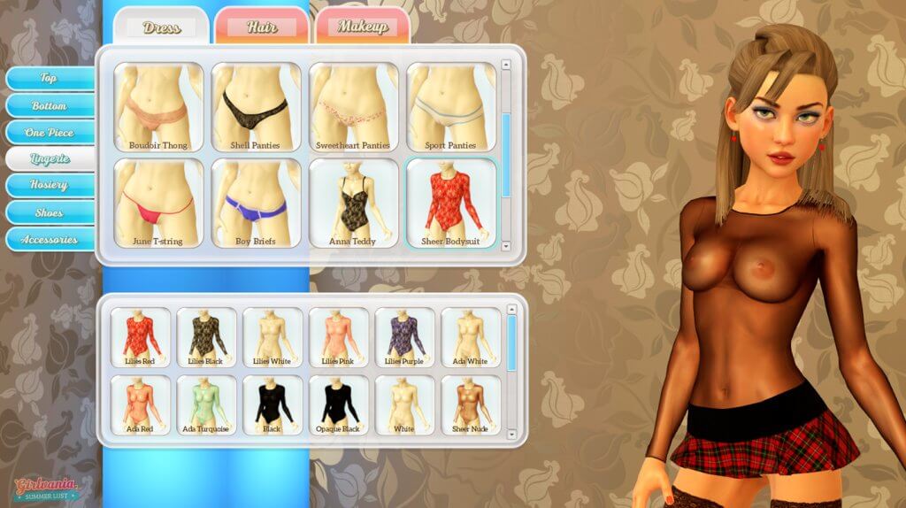 girlvania lesbian sex simulator is an online sex game like Yareel with its many avatar customization choices.